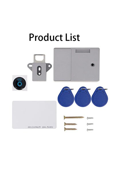 Choice 1 Set Smart Sensor Invisible Lock RFID Card Keykob Drawer Lock Hidden ...