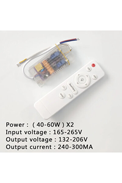 Choice (40-60 واط) × 2 مزودات طاقة LED تعمل بجهاز تحكم عن بعد بالأشعة تحت الح...