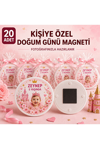 Sultan magnet hediyelik Kişiye Özel Doğum Günü Magneti – Fotoğraflı Premium B...