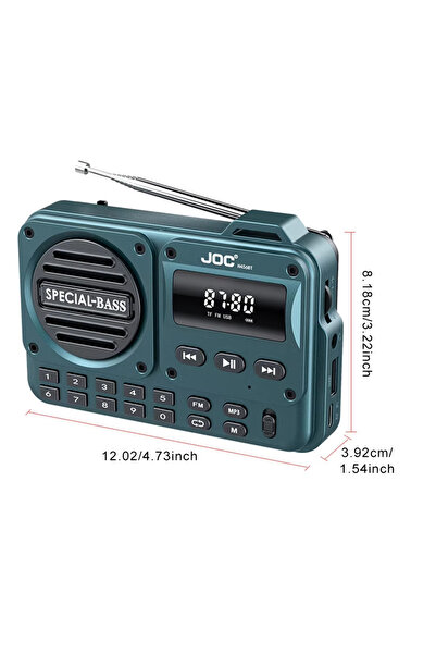Choice4 Green Portable Digital FM Radio Rechargeable Digital Radio Recorder w...