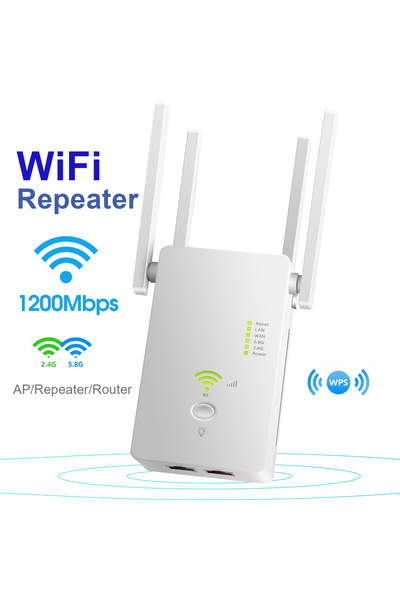 Choice EU Plug AC1200 Wireless 5G WiFi Extender/Router/AP Dual Band Repeater ...