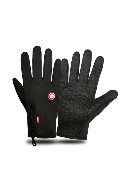 Choice22 XXL classic black Winter Cycling Gloves Men Women Motorcycle Fleece ...