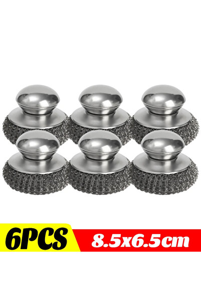 Choice 6PCS 1-10PCS Stainless Steel Pot Brush with Handle Heavy Duty Dishwash...