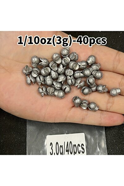 Choice 3g 40pcs Premium Split Shot Sinker Set 40/50pcs - Easy-Attach Lead Wei...