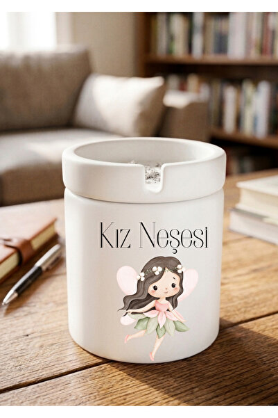 Eylül Design Girl's Joy Written Fun Printed Ceramic Ashtray Odorless Incense ...