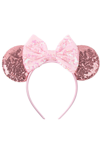 Choice1 Colour D 1pc Cute Cartoon Minnie Headband Sequins Ears Bow Hair Hoops...