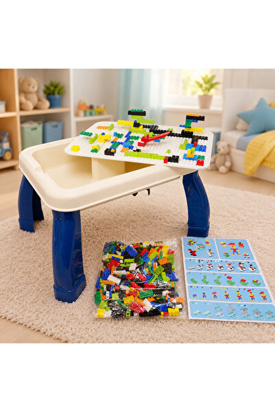 Salamandra Set Masuta de construit si de Scris cu Piese multicolore ,Incluse