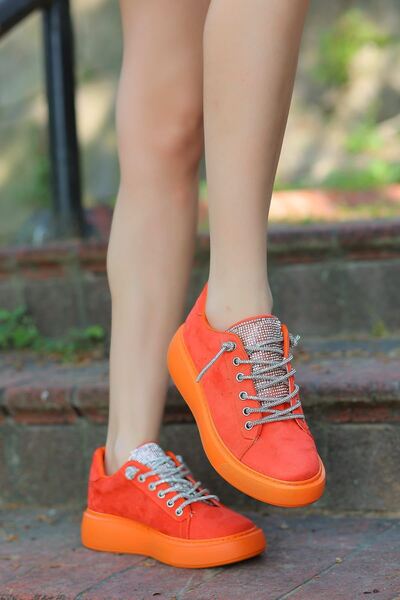 LEYDİ SHOES Porto Stoned Orange Sole Sports