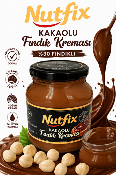 wind çikolata Nutfix Kakaolu %30 Fındık Kreması 340 Gr.