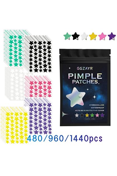 Choice 1440pcs 480/960/1440pcs Multi-Color Star Hydrocolloid Patches, Gentle ...