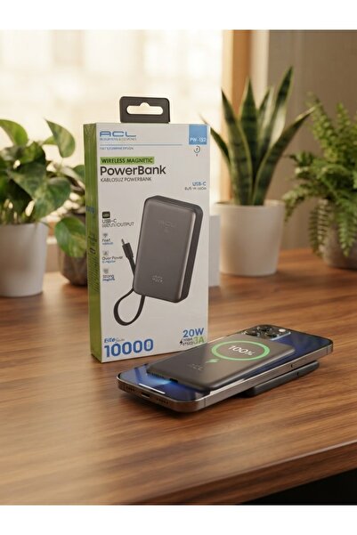 ACL Aura Akse 10,000 mAh Kablosuz Manyetik Powerbank