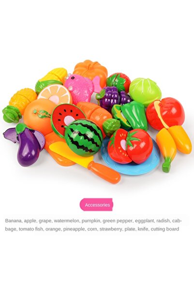 Choice4 18 set 6/10/13/24Pcs Kitchen Fun Cutting Fruits and Vegetables Food P...