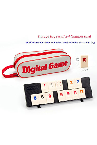 Choice set Rummy Cube Game with 4 Racks, 106 Rummy Cube Game Set with Portabl...