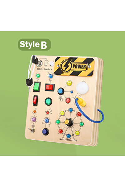 choice2 Style B Montessori Busy Board With Switch Control Wooden Toddler Toys...