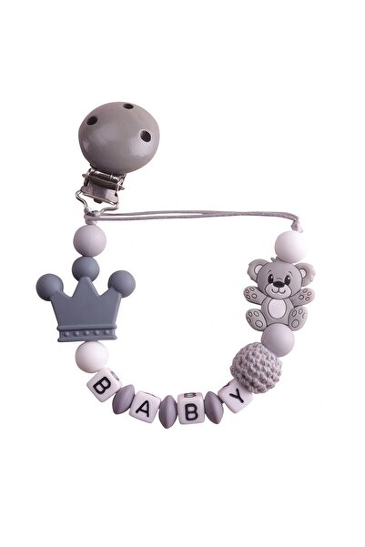 Choice7 gray Koala Pacifier Chain Holder for Baby Kids Pacifier Clips Teethin...