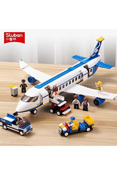 Choice SLUBAN 463Pcs City Airport Airbus Aircraft Airplane Plane Brinquedos A...