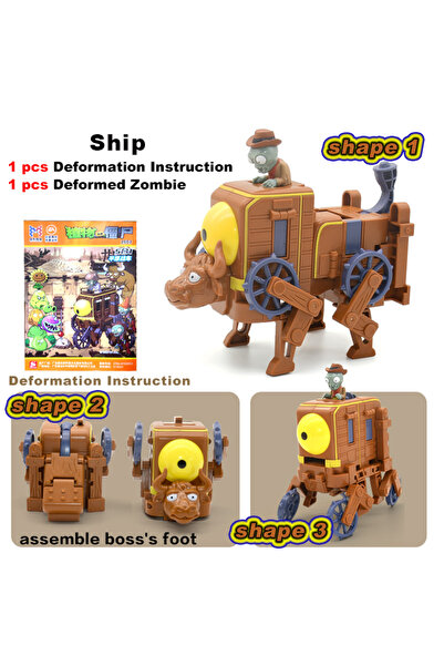 choice2 مجموعة E 5 في 1 من لعبة Plants vs. Zombies للأولاد، دمية الروبوت BOSS...