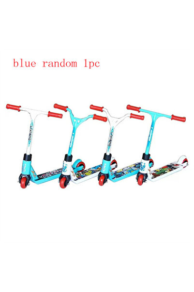 Choice blue random 1pc Finger Scooter Mini Skate Park Ramp Set Finger Scooter...