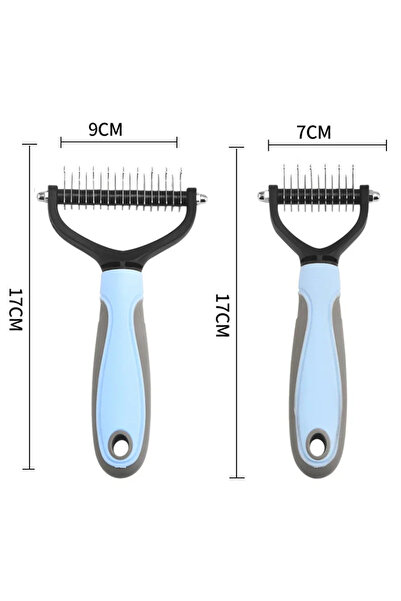choice2 Large Blue (1PC) Pet Grooming Comb - Choose 11 or 17 Teeth - Detangli...