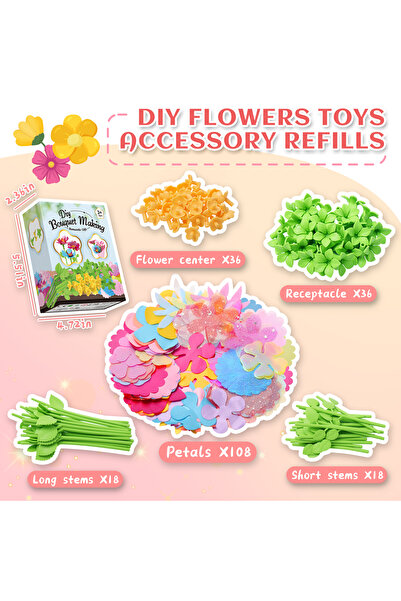 Choice1 Accessories Flower DIY Rose and Butterfly Flowers vase Fabric Flower ...