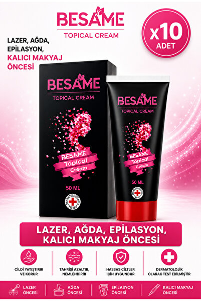 Genel Markalar Besame Kozmetik Topical Krem 50 mL Acı Azaltıcı Cream Lazer Ep...