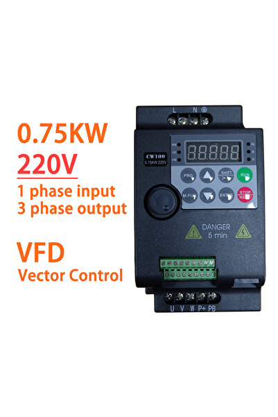 Choice 220V 3 phase 220V 1 phase 0.75KW 220V 0.75KW/1.5KW/2.2KW 1HP/2HP/3HP E...