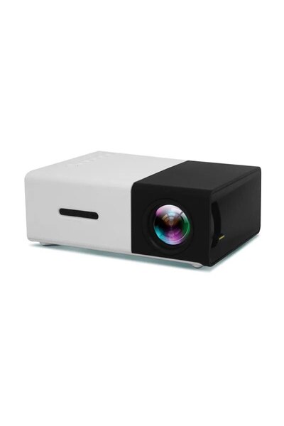Choice5 EU Plug black YG300 Mini Projector LED Yg300 Upgraded Version 1000 Lu...