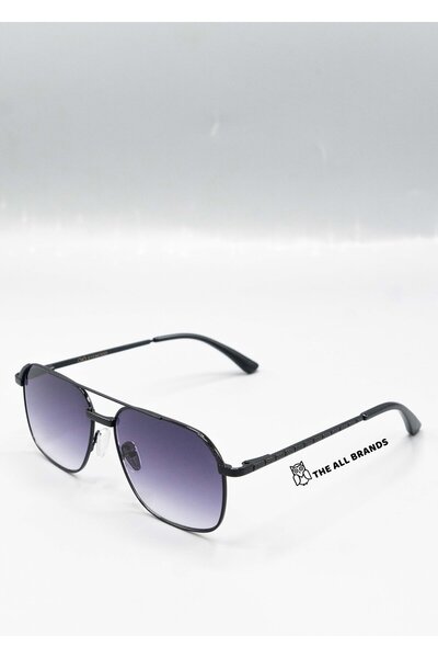 Eyemood Unisex Pilot Güneş Gözlüğü Siyah Çerçeve Degrade Cam UV Korumalı Gamb...