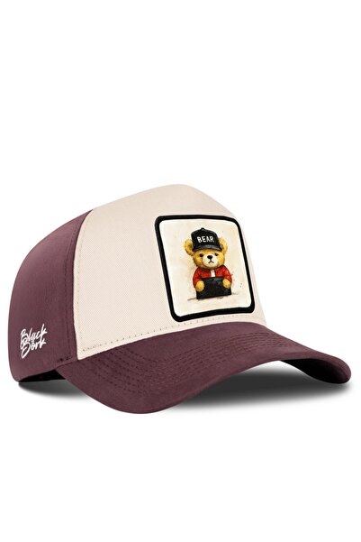 BlackBörk Bear Logo Coffee-Beige Baseball Cap