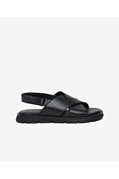 Greyder Kadın Siyah Hakiki Deri Sandalet 6Y2CS35800