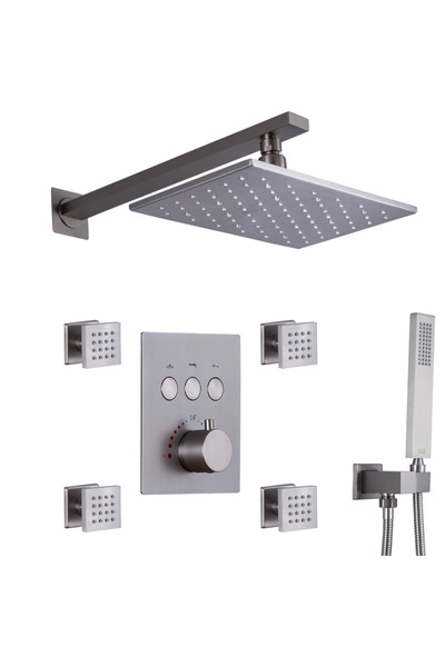 OEM Set de Dus Termostatic Starbath 002TP-28X18B-4NF cu Functie de Masaj si C...