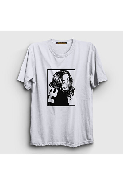 Presmono Unisex beli osmeh Baji anime Tokyo Revengers T-shirt 259940tt