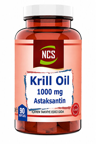 NCS Krill Oil 1000 Mg Astaksantin 2 Mg 90 Softgel Omega 3 Krill Yağı