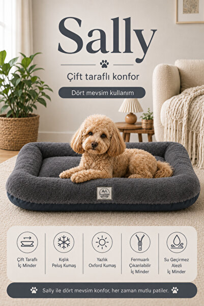 Jungolica Pet Products Sally, %100 Su Geçirmez Alezli, Çift Taraflı, Dört Mev...