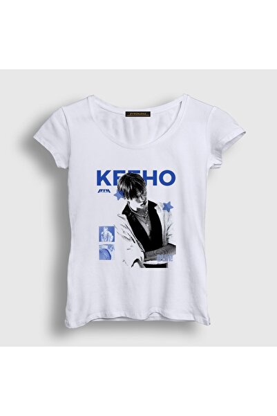 Presmono Women's White Keeho Duh K-Pop P1Harmony T-Shirt 620061Tt