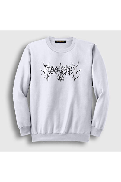 Presmono Unisex bela majica sa logotipom Moonspell 165343tt