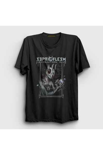 Presmono Unisex Black Revolution Septicflesh T-shirt172821tt