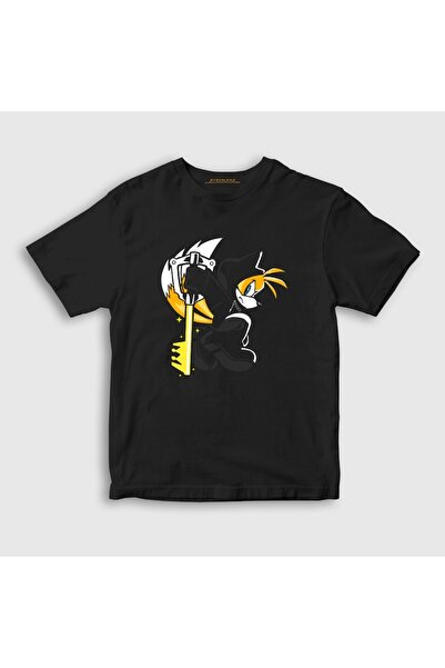 Presmono Unisex Kids Black Tails Kingdom Hearts T-Shirt 619178Tt