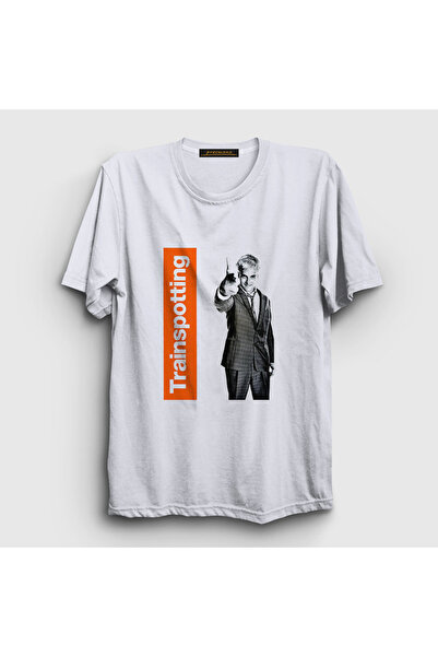 Presmono Trainspotting unisex beli T-shirt - 455908tt