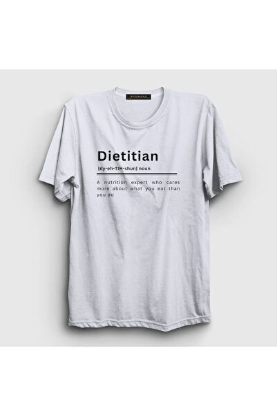 Presmono Unisex beli dijetetik T-shirt 521093tt