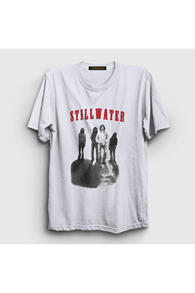 Presmono Unisex White Band Poster Stillwater T-Shirt 557990Tt