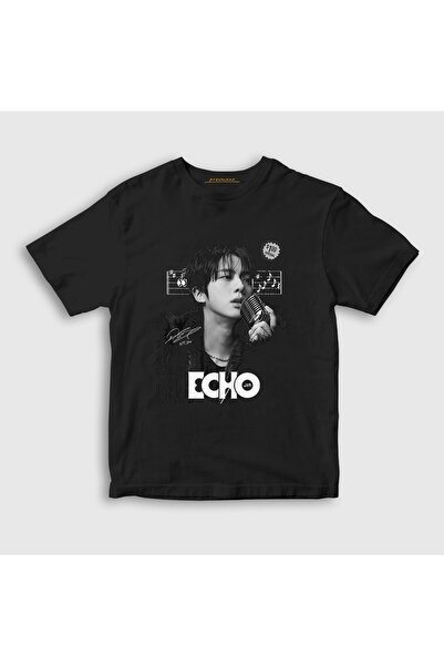 Presmono Unisex Kids Black Sign Echo Kim Seok Jin Bts T-Shirt 599089Tt