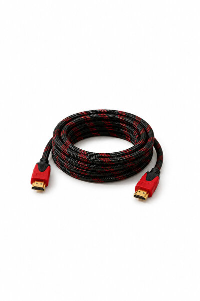 MVLH 10 Metre Ultra High Speed 4K 2.0 HDMI Kablosu - Örgülü Altın Uçlu 3D ve ...