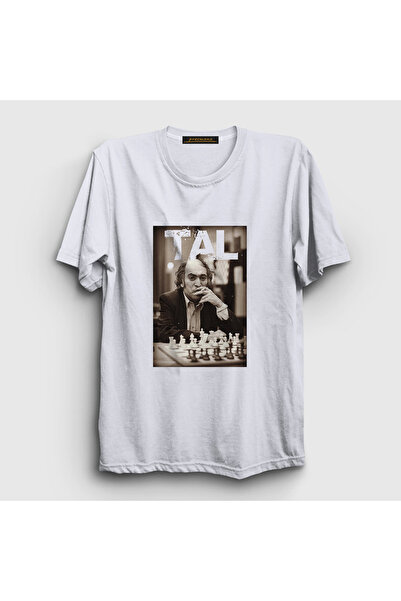 Presmono Унисекс бела мајица са T-shirt Михаила Таља, велемајстора шаха, 4216...