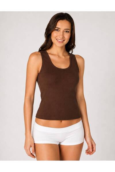 art of dress Women's Thick Strap Camisole Ribbed Cotton Undershirt