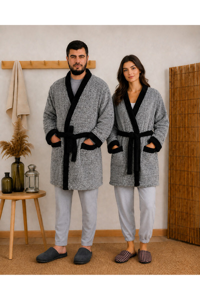 brntekstil Welsoft Kimono Peluş Polar Unisex Sabahlık
