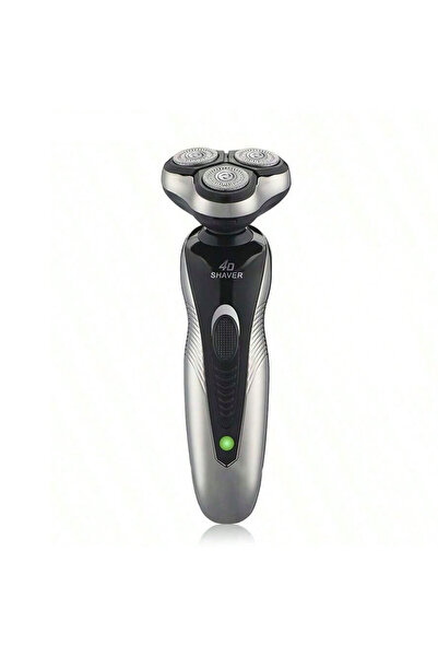 Choice Silvery 3-Blade Rotary Electric Shaver with USB Rechargeable, Multi-Fu...