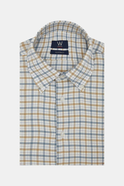 W Collection EKRU UZUN KOLLU GÖMLEK