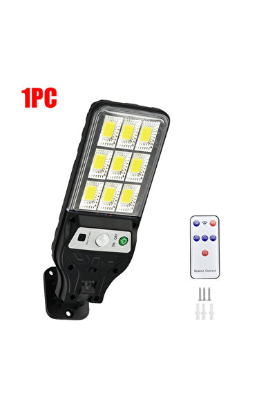 Choice مصباح LED شمسي خارجي جديد بقوة 6000000 لومن، مزود بمستشعر حركة، يعمل ب...