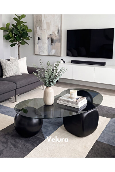 Velura Home & Living Orta Sehpa & Modern Küre Sehpa & Bohem Top Sehpa